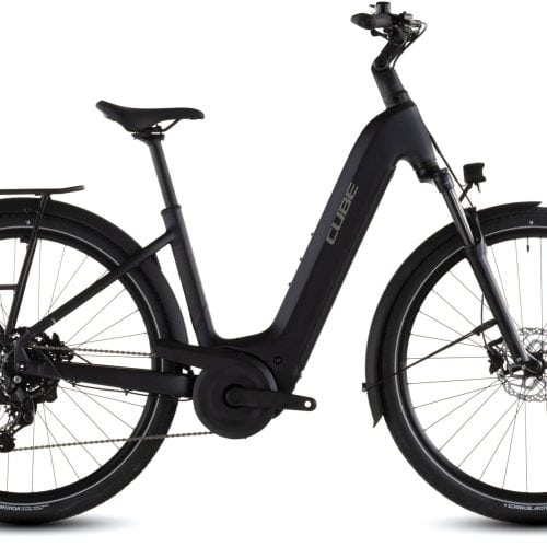 CUBE Touring Hybrid ONE 600 Easy Entry COAL´N´CHROME